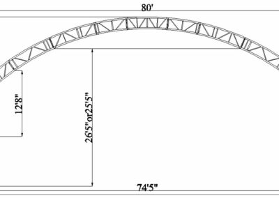 80 Wide Double Truss (40 ft. & 60 ft. L)